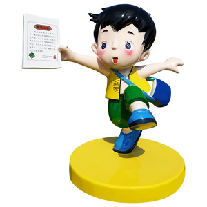 Escultura de Resina con Figura de Dibujos Animados Personalizada, Diseño Moderno y Duradero para Exhibición en Parques y Jardines Comunitarios - Product Image 3