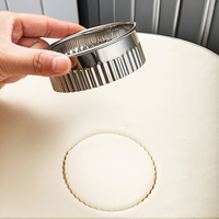 Ensemble de 12 emporte-pièces en acier inoxydable pour biscuits, outils de pâtisserie écologiques DIY, moules à gâteaux circulaires, boîte à savon, sac