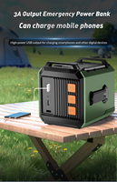 20000mAh Notfall-Handkurbel-Solar-Wetterempfangsgerät mit LED-Taschenlampe, integriertem Lautsprecher, AM/FM/WB-Radio und 5-10W Ausgangsleistung