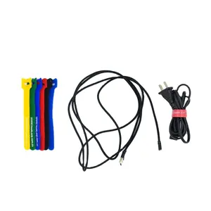 Reusable Binding Wire Cable Ties Nylon Strap Good Quality Hook And Loop Back To Back Cable Tie Buckle Strap