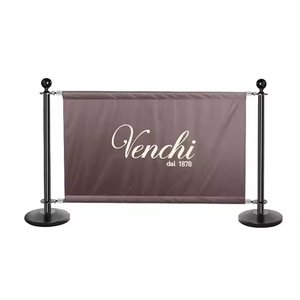 Neuankömmling Indoor Outdoor Banner Post Barrikade Bürgersteig Metall Windschutz <span class=keywords><strong>Cafe</strong></span> Barrieren für Restaurant Bar <span class=keywords><strong>Cafe</strong></span> - Product Image 4