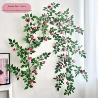 Karangan Bunga Sutra Daisy Palsu 6ft yang Dapat Dibengkokkan, Dekorasi Rumah, Hiasan Dinding Luar Ruangan, Latar Belakang Dinding Bunga, Buatan Tangan, Gaya Alami Lembut