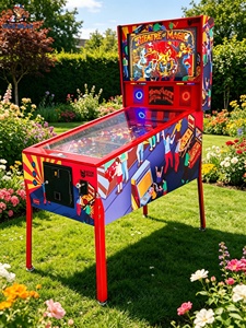 Machine de flipper virtuel à haut retour sur investissement, 32 pouces, 3 écrans, borne <span class=keywords><strong>d</strong></span>'arcade, 66 <span class=keywords><strong>jeux</strong></span>, flipper numérique pour <span class=keywords><strong>parc</strong></span> <span class=keywords><strong>d</strong></span>'attractions, centre commercial - Product Image 1