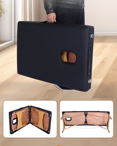 Bestseller Tragbare Klappbare Schönheits-Akupunkturliege Moderne Salonmöbel für Diagnose Behandlung Massagetisch Holz - Product Image 3