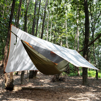 Bâche de camping ultralégère et imperméable pour abri extérieur, protection solaire, hamac de survie, tente de pluie, vente en gros