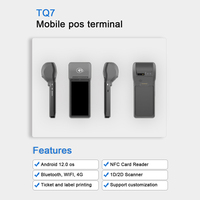Terminal de point de vente portable Android 5,5 pouces avec lecteur de cartes thermique, NFC et imprimante