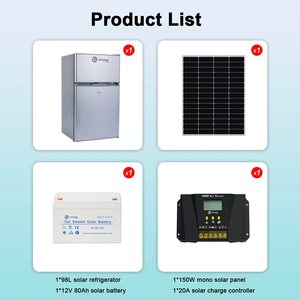 Refrigerador Vertical de 98L con Energía Solar 12/24V BCD-98 para Uso Doméstico, Refrigerador de Doble Puerta de 98L - Product Image 3