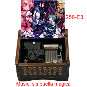 Boîte à musique vintage en bois souvenir carrée Puella <span class=keywords><strong>Magica</strong></span>, Puella Magi <span class=keywords><strong>Madoka</strong></span> <span class=keywords><strong>Magica</strong></span> pour la décoration de la maison, cadeaux pour enfants et familles - Product Image 4