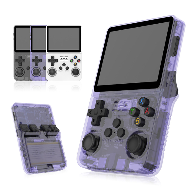 R36S Handheld Video Gaming Console 3.5 Inch Screen Open Source Portable Retro Handheld Game Player RGB20S 20000 Games