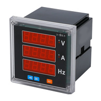Panel Meter Digital Multifungsi 96x96 1000V dengan Layar LED Digital Cerdas RS485, Amperemeter Voltmeter