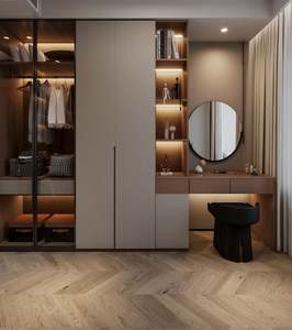 Precio de fábrica Venta caliente Dormitorio E0/<span class=keywords><strong>NAF</strong></span> Armario de madera Diseño de armario Armario portátil multiusos - Product Image 4