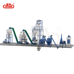 Molino de alimentos para aves de corral 1-5 toneladas por hora Diseño horizontal Línea completa de producción de alimentos para pellets - Product Image 2