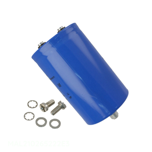 Condensador de Montaje en Chasis, Canal del Fabricante 2200 uF MAL210265222E3, CAP ALUM 2200UF 20% 350V SCREW - Product Image 1