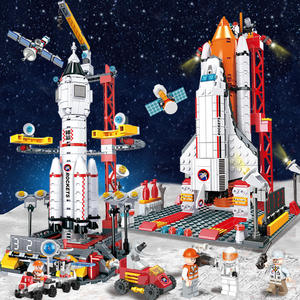 Bloques de Construcción de <span class=keywords><strong>Cohete</strong></span> Espacial de Plástico ABS Compatible, Modelo 1800-3, Juguete Educativo de Aviación para Niños, Regalo de Cumpleaños - Product Image 3