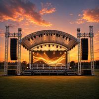 Arco de Aluminio con Diseño de Cúpula Curva para Exposiciones, Conciertos, Eventos, Bodas, Espectáculos de Iluminación