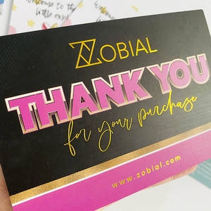 Tarjetas <span class=keywords><strong>de</strong></span> Agradecimiento Personalizadas con Impresión en Dorado <span class=keywords><strong>de</strong></span> Lujo, Tarjetas <span class=keywords><strong>de</strong></span> Agradecimiento Estampadas en Oro por Apoyar a Pequeñas <span class=keywords><strong>Empresas</strong></span> - Product Image 4