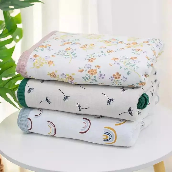 Waffle Baby Bath Towel Super Soft Receiving Blanket Minky Fabric Back Waffle 2 Layer Baby Blanket
