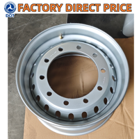 Produsen Roda Truk 22.5-11.75 385/55R 22.5 10 Lubang Velg Truk Baja Tugas Berat