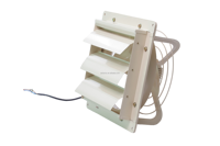 Airtechz 8 10 12 14 16 Ventilateur d'extraction mural commercial silencieux de 18 pouces en métal avec persiennes et obturateur automatique