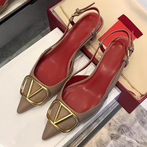 Sandales à talons hauts de luxe pour femmes, en cuir véritable, à bout pointu, respirantes et confortables pour l'été en extérieur - Product Image 6