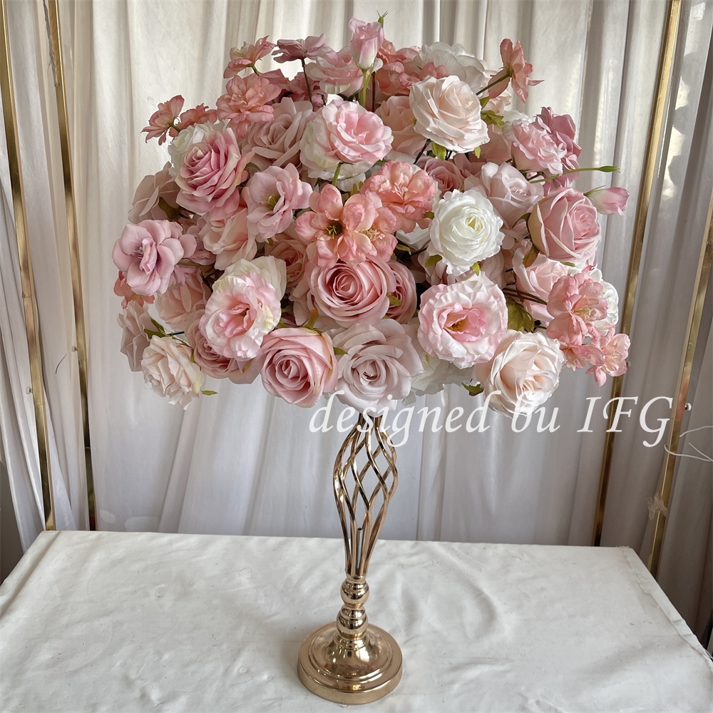 Sfera di fiori rosa da 50 cm