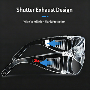 Gafas de Seguridad <span class=keywords><strong>3M</strong></span> 1611HC de Policarbonato con Marco Completo, Protección Contra el Viento y el Polvo, Anti-Impactos, Protección UV - Product Image 5