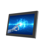 GreenTouch Monitor de pantalla táctil capacitiva de 15,6 "Marco abierto Android PC Controlador táctil 3M Interfaz USB HD Linux Operar Negocios