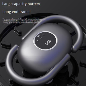 <span class=keywords><strong>Mini</strong></span> masajeador de pistola inteligente inalámbrico de <span class=keywords><strong>4</strong></span> cabezales, vibración de tejido profundo de alta frecuencia para relajación de cabeza y manos - Product Image 5