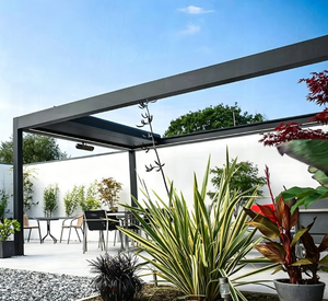 Pannelli Frangisole Motorizzati <span class=keywords><strong>da</strong></span> Esterno Retrattili in Alluminio Eco-Friendly per Pergola, Tenda Parasole Impermeabile per Balcone, Giardino, <span class=keywords><strong>Terrazzo</strong></span> - Product Image 5