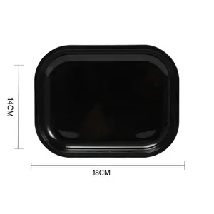 Custom Rolling Tray With 18*14 CM Hot Selling Style Cheap Smoking Accessories Tobacco Tinplate Serving Tray