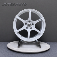 Jantes en alliage forgé personnalisées, 1 pièce, blanc brillant, 6 branches larges, 17, 18, 19, 20 pouces, 5x100, 5x112, 5x114.3, pour voitures de course JDM