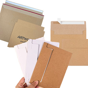 Sac d'expédition en carton <span class=keywords><strong>kraft</strong></span> recyclable avec logo personnalisé, auto-adhésif, écologique, pour vêtements, vente en gros - Product Image 2