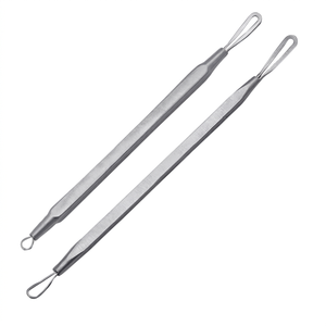 เครื่องมือกำจัดสิวหัวขาว สแตนเลส สำหรับใบหน้าและผิวกาย ช้อน 2 ด้าน กันน้ำ อุปกรณ์เสริมความงาม รับประกัน 5 ปีขึ้นไป - Product Image 1