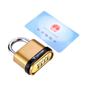 Zinc Alloy Combination Padlock 40mm 7mm Shackle Bottom Opening For Gates Warehouses - Product Image 2