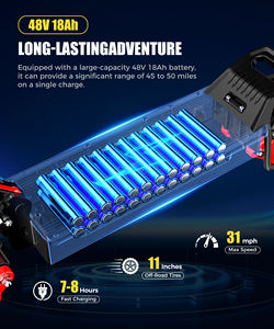 Monopattino Elettrico Fuoristrada a Due Ruote per Adulti, Pieghevole, Veloce, con Ruote da 11 Pollici - Product Image 3