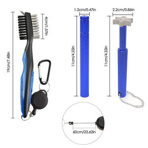 Juego de afiladores de palos de golf de gran venta: afilador de palos V y U, cepillo de limpieza de doble cara, herramienta limpiadora de afiladores de golf - Product Image 5