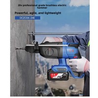 Marteau électrique et perceuse à percussion sans fil rechargeable au lithium 20V DCZC04-24H2M pour le bricolage