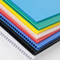 Plaques de séparation en plastique ondulé en polypropylène conducteur 4x8 4mm, feuilles ondulées en PP