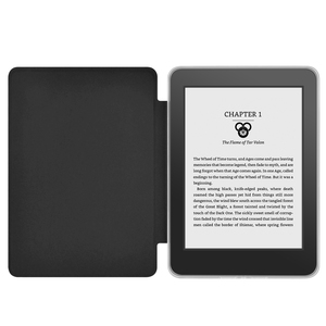 Para <span class=keywords><strong>Kindle</strong></span> paperwhite 6 pulgadas carcasa ligera transparente suave carcasa trasera inteligente Auto Wake Sleep PU Funda de cuero personalizada - Product Image 6