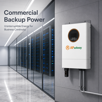 Contrôleur hybride solaire à batterie biphasé AHS-12-SP 12 kW Apsolway, onduleur solaire hybride, garantie de 5 ans