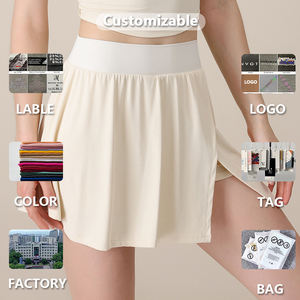 กระโปรงเทนนิสมีกระเป๋าด้านในกางเกงขาสั้นระบายอากาศแห้งเร็วสำหรับผู้หญิงกระโปรงเทนนิสเล่นกอล์ฟเซ็กซี่วิ่งเล่นกีฬา - Product Image 5