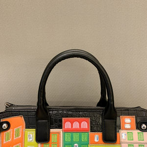 กระเป๋าถือผู้หญิงลายเรขาคณิตสำหรับฤดูใบไม้ร่วงและฤดูหนาว  วัสดุ PU ทนทาน ปิดด้วยซิป พกพาสะดวก พร้อมลายปัก - Product Image 6