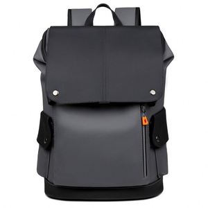 New Fashion Unisex Custom Logo Business Laptop <b>Backpack</b> Large Capacity Student School Bag PU Leather Travel <b>Backpack</b> - Product Image 4