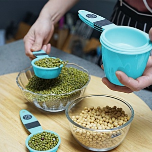 Bộ 11 Chiếc Cốc Đo Lường Và Thìa Bằng Nhựa Bán Chạy Bộ Cốc Đo Lường Bằng Nhựa Màu Xanh Da Trời - Product Image 6