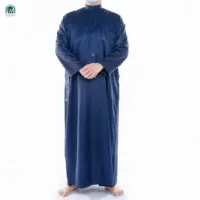Muslim Pria Gaun Baru Model Abaya DI Dubai Abir Ritsleting Depan