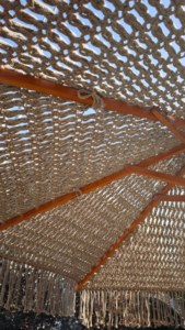 Ombrellone in Legno Fatto a Mano 100% Poliestere con Nappine <span class=keywords><strong>per</strong></span> Balcone, Piscina, Giardino, Spiaggia - Product Image 5