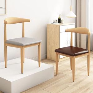Dining Chair Nordic Style Wood <b>Frame</b> Upholstered Seat Modern Minimalist Home Use - Product Image 4