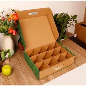 Bao bì thực phẩm hộp với xử lý đưa ra giao Hàng bao bì thực phẩm kraft giấy trái cây bao bì hộp hộp sóng tùy chỉnh - Product Image 2