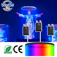 Treuil DMX cinétique LED faisceau de levage anneau lumière équipement d'éclairage de scène anneau cinétique DJ lumière pour boîte de nuit