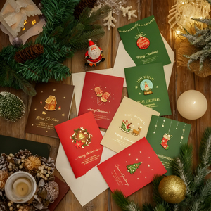 Cartes de Noël religieuses personnalisées, manuscrites, cartes de vœux de fêtes, cartes de vœux de Noël, cartes cadeaux de Noël avec enveloppes - Product Image 2
